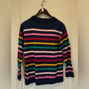 Talbots petite striped crewneck sweater